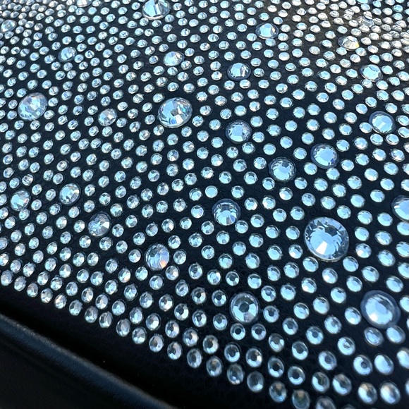 NWT Wild Fable Triangle Rhinestone Black Crossbody Handbag - Picture 7 of 16